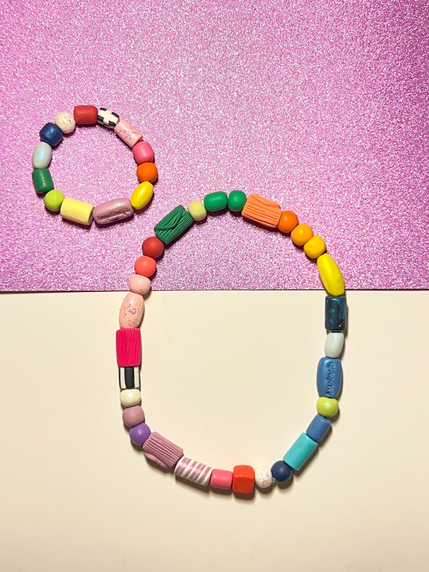 Rainbow Carousel Bracelet - hazalcrafts