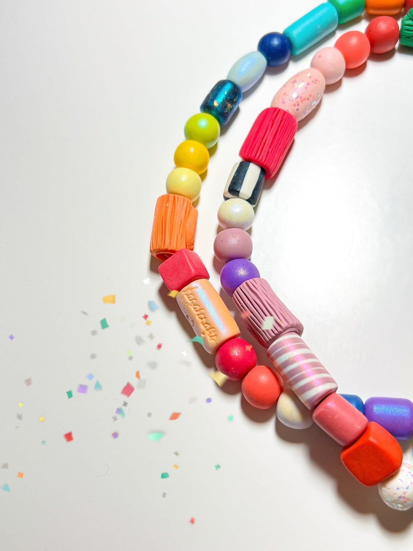 Rainbow Carousel Necklace - hazalcrafts