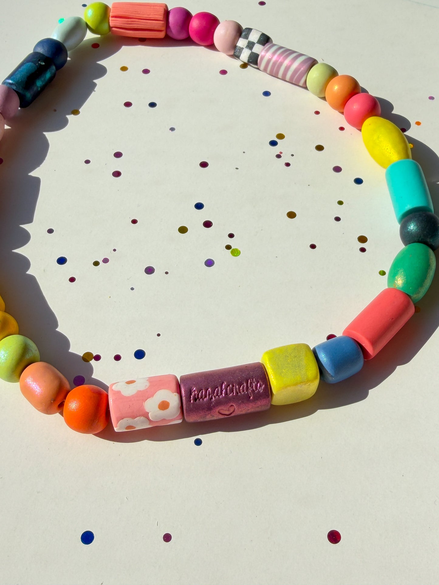 Funky Flowers - Rainbow Carousel Necklace Series