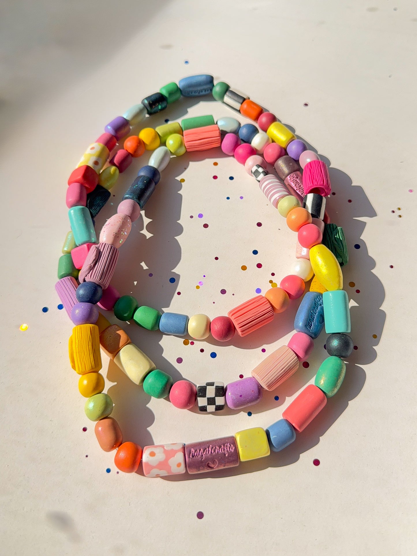 Funky Flowers - Rainbow Carousel Necklace Series