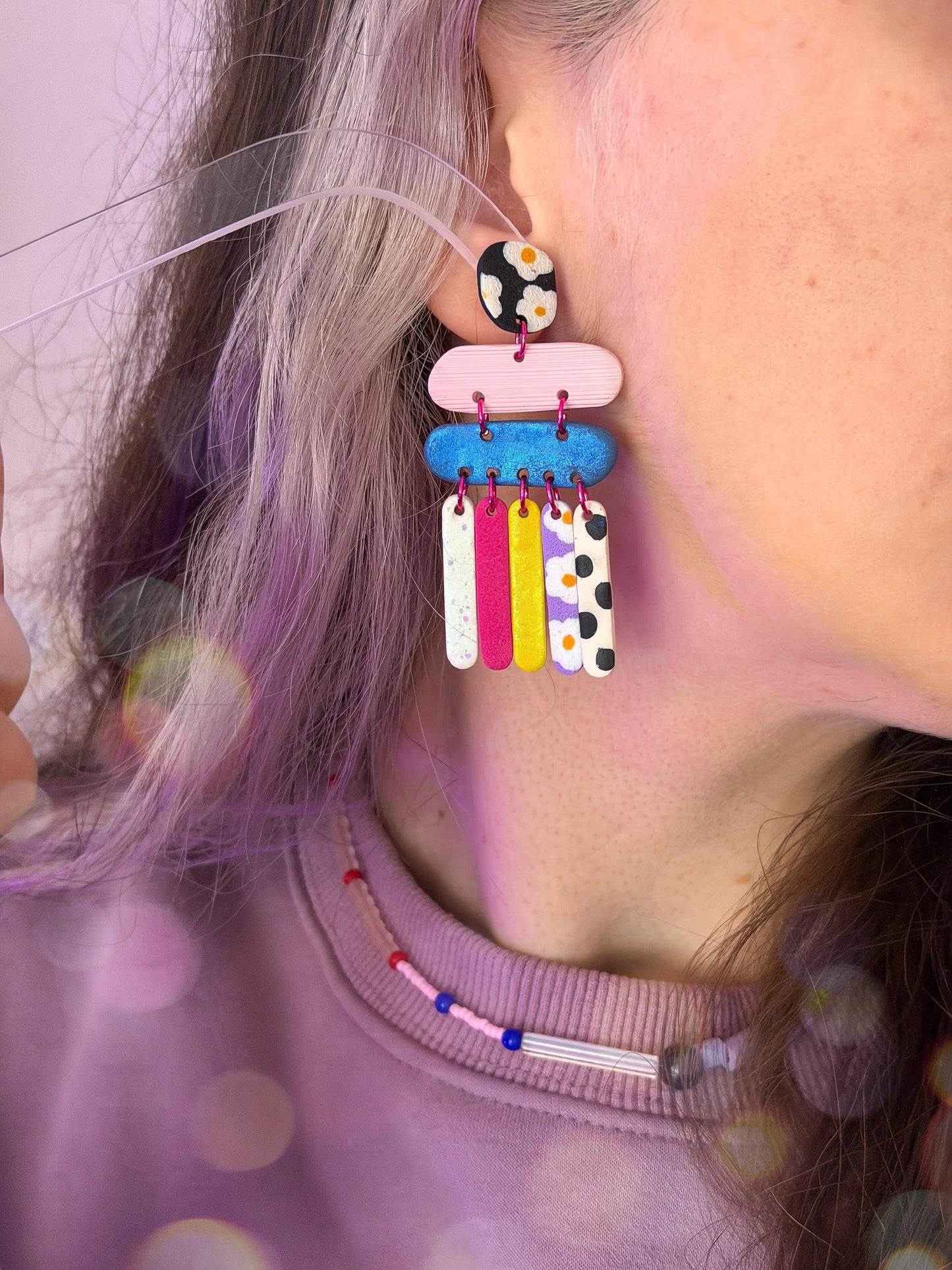 Retro Pop Dangle Earrings