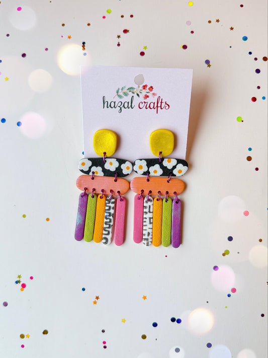 Peachy Dreams - Retro Pop Dangle Earring Series