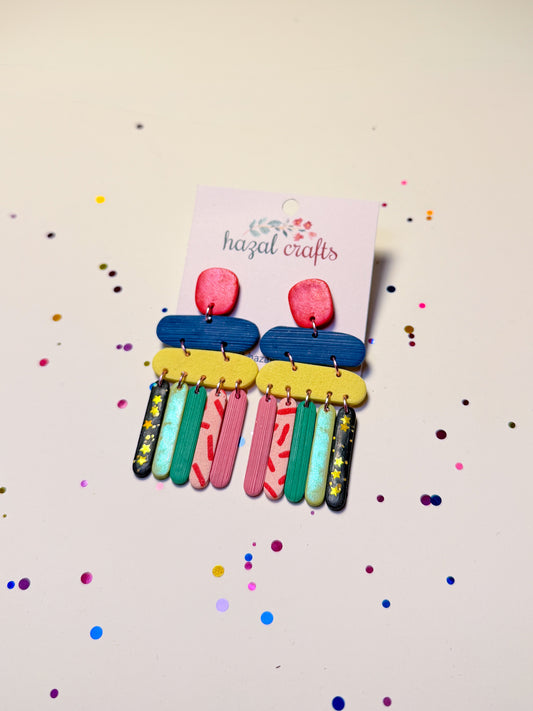 Playful Sprinkles - Retro Pop Dangle Earring Series