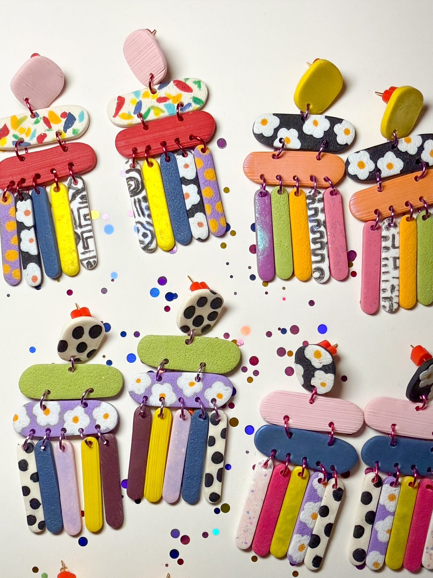 Retro Pop Dangle Earrings