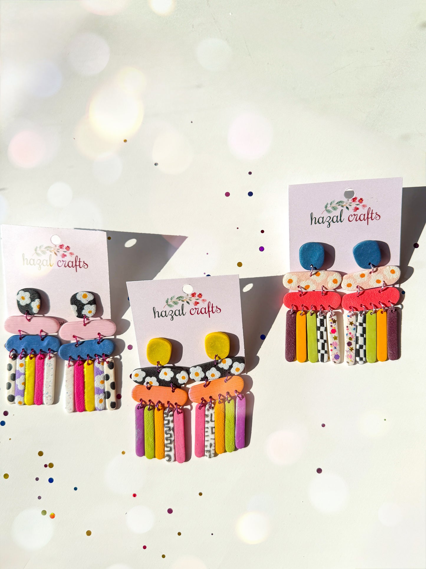 Peachy Dreams - Retro Pop Dangle Earring Series