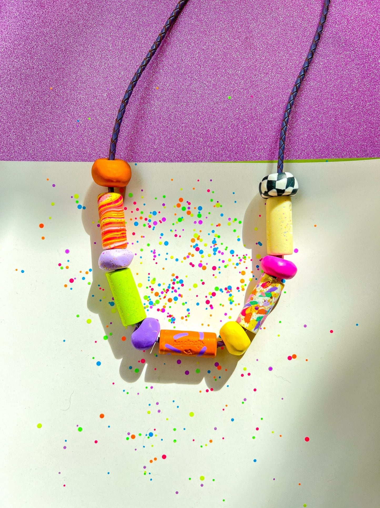 Utopic Color Charm Necklace Budapest - hazalcrafts