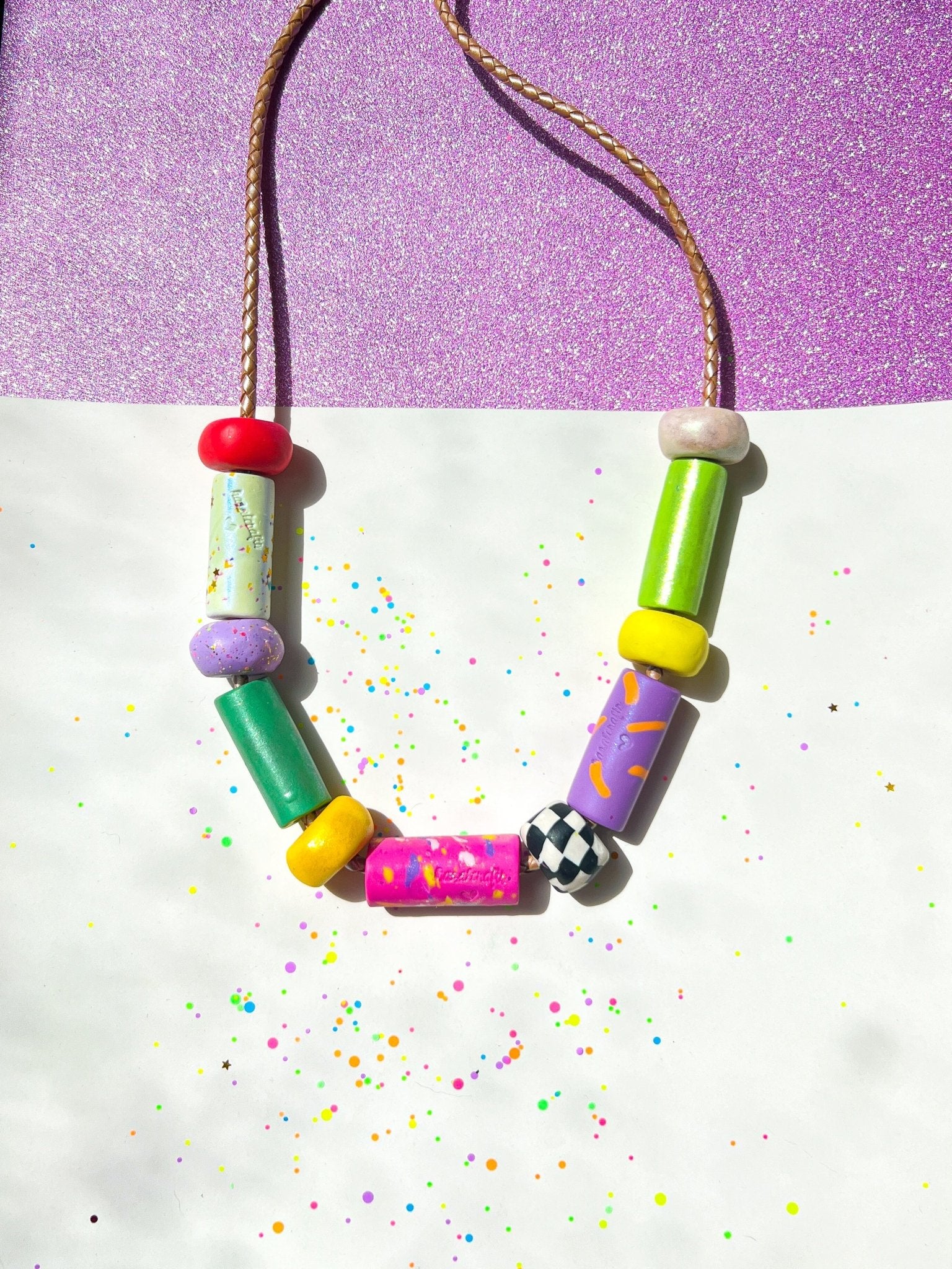 Utopic Color Charm Necklace Miami - hazalcrafts