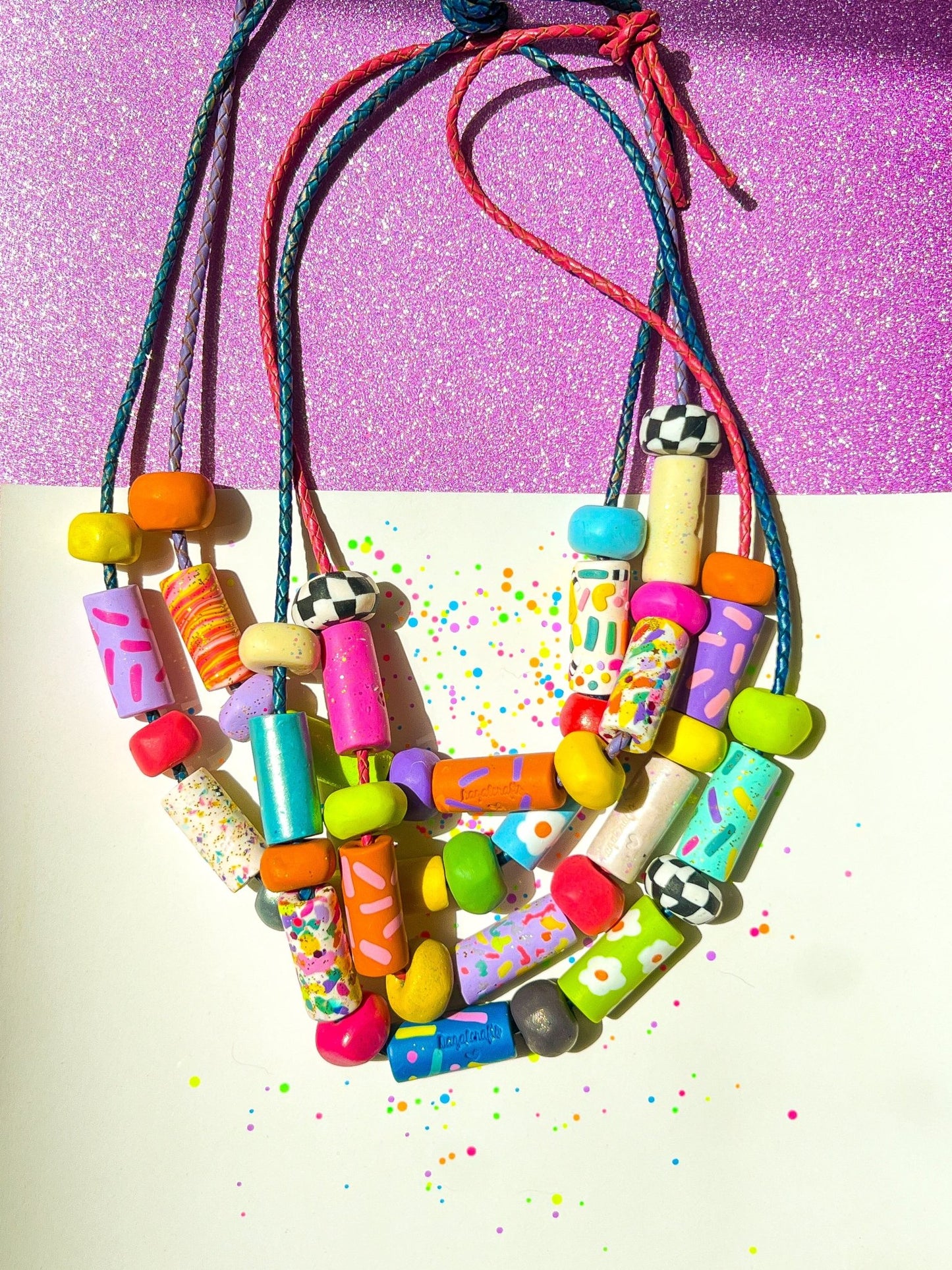 Utopic Color Charm Necklace Lisbon - hazalcrafts