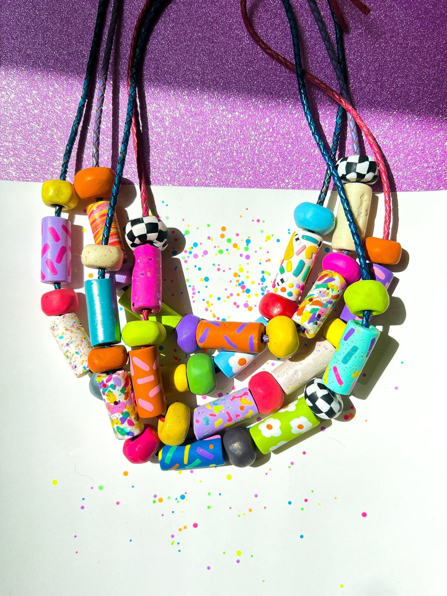 Utopic Color Charm Necklace Miami - hazalcrafts