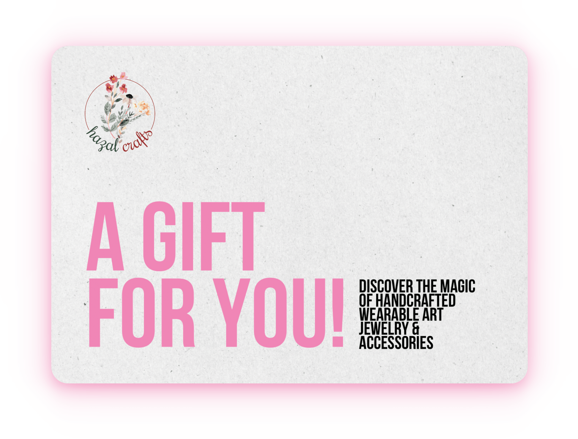 Gift card for your loved ones - hazalcrafts