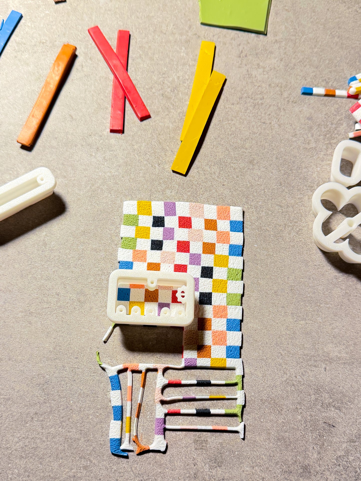 Pixel Glitch Dangle Earrings